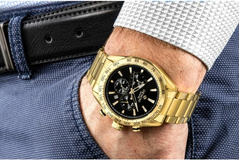 Orë dore meshkuj Giewont GW9580-B4, gold black