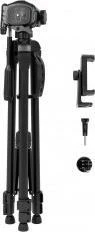 Stativ Camrock TC63 Black Mobile Kit 159.5 cm 3.5 kg, i zi, set me mbajtës telefoni + mbajtës kamere sportive + çantë