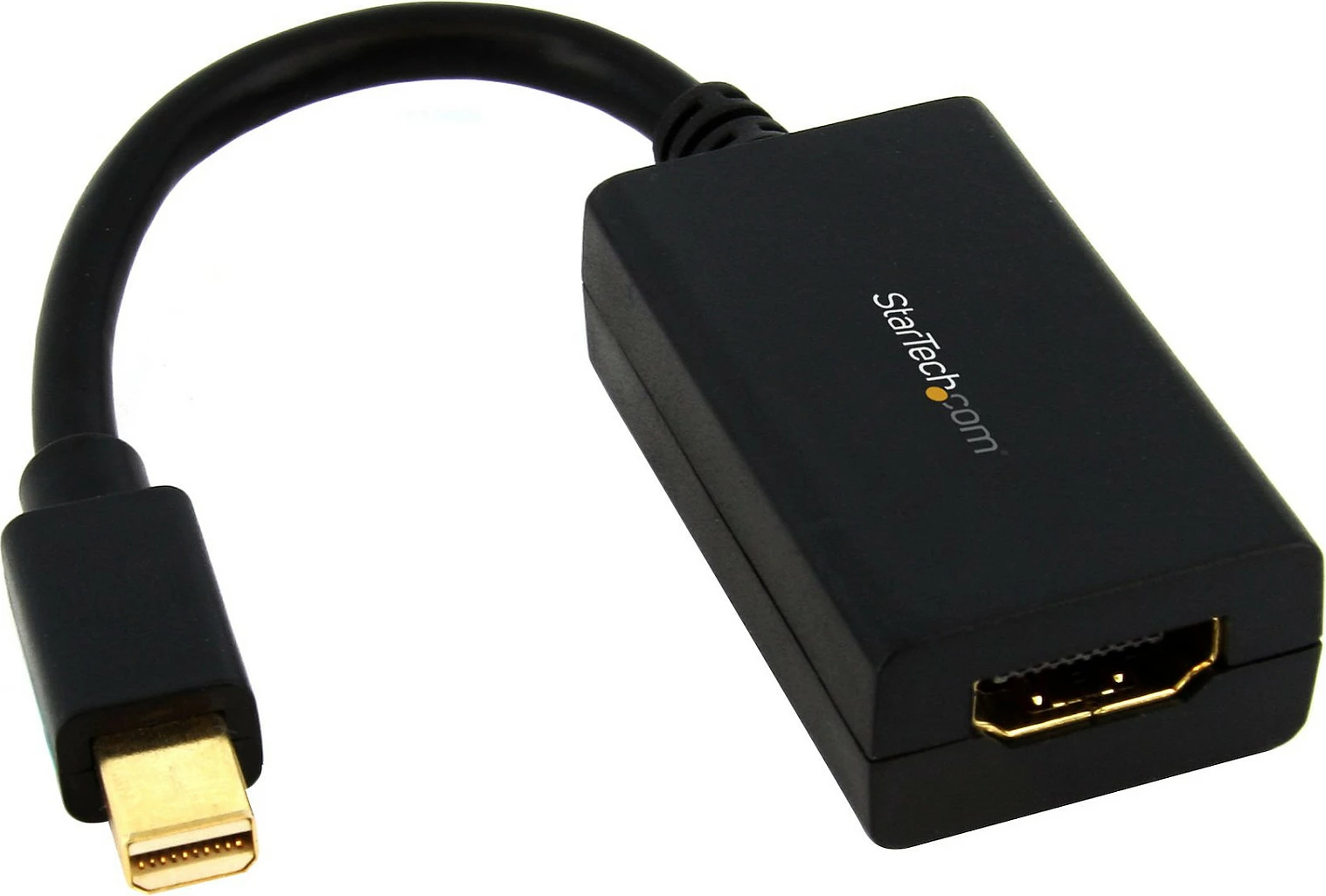 Adapter StarTech MDP2HDMI Mini DisplayPort në HDMI, 1080p, 0.13 m, i zi