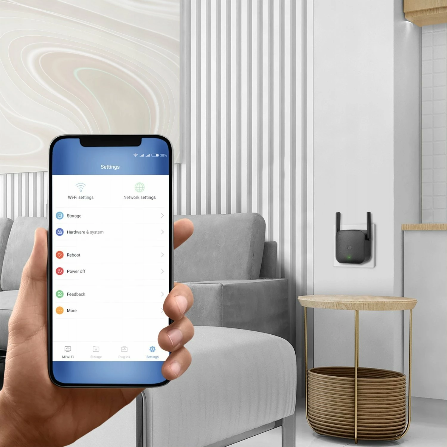 Përsëritës Wi‑Fi Xiaomi Mi Wi‑Fi Range Extender Pro, 300 Mbps, 2.4 GHz, 2 antena