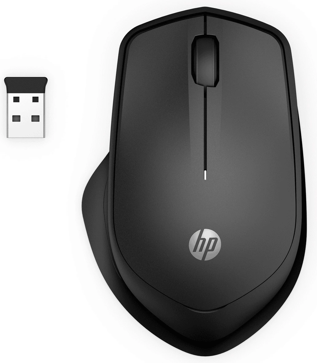 Maus HP 280M Silent, 19U64AA#ABB, wireless me nano-USB, klikime të qeta, i zi