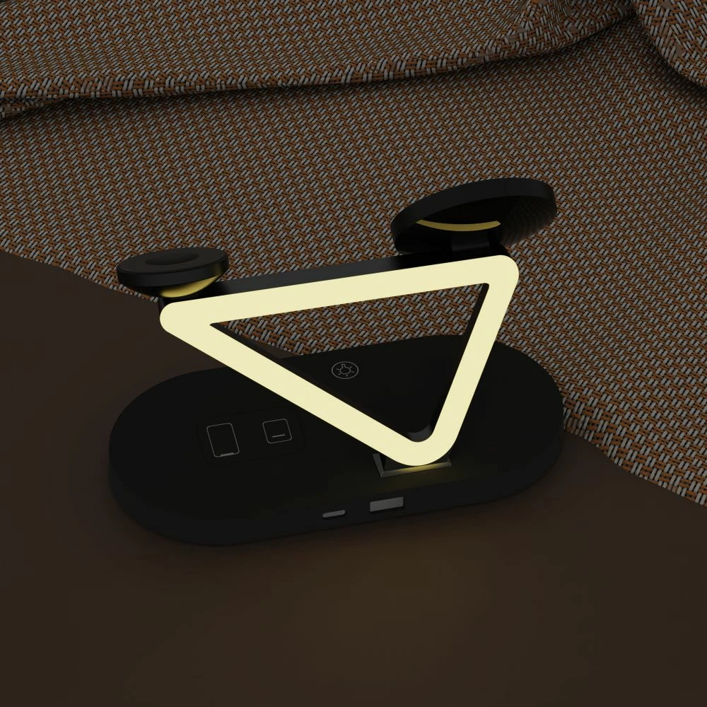 Karikues wireless 3-në-1 Tech-Protect QI15W-A41 me MagSafe për Apple, i zi