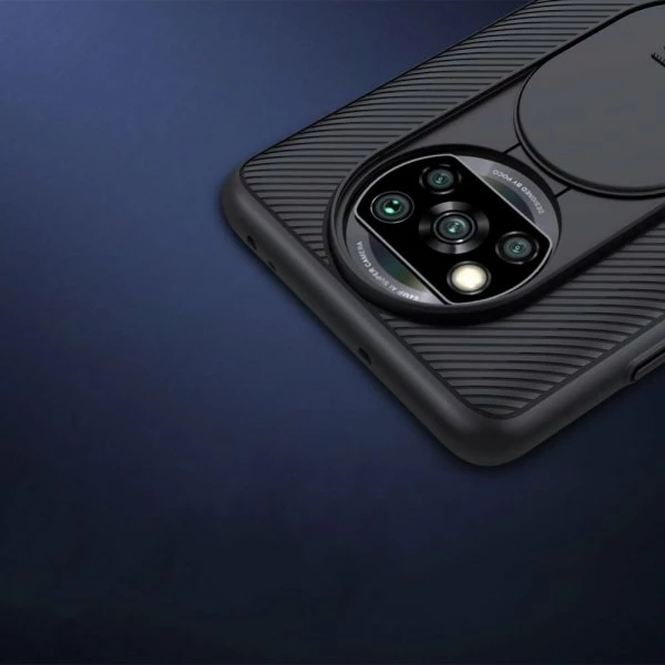 Mbështjellës NILLKIN CamShield për Xiaomi Poco X3, mbrojtje kamerë, i hollë, i zi