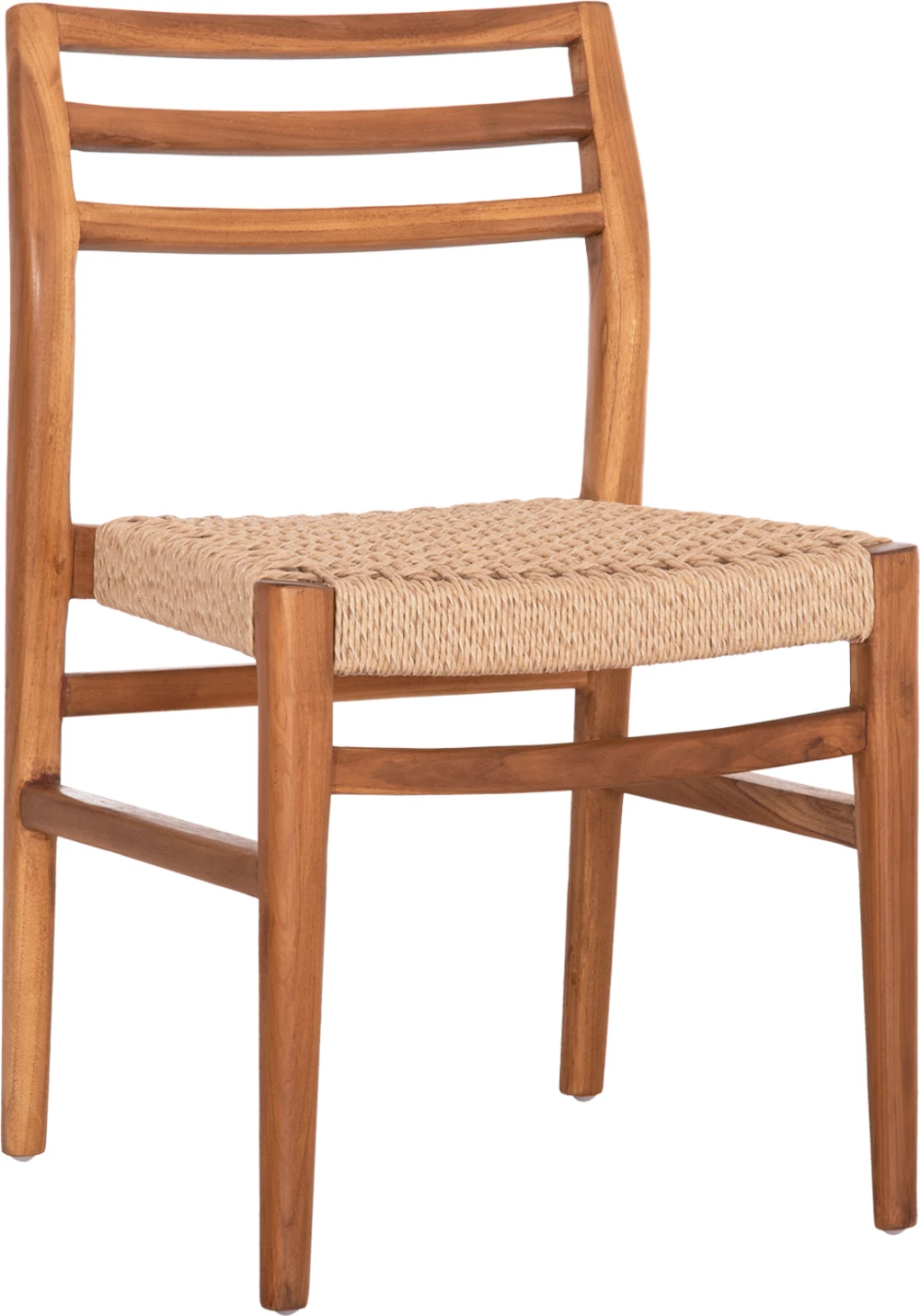 Karrige për ngrënie HERRIN, dru tik, litar VIRO, 46x51x78H cm