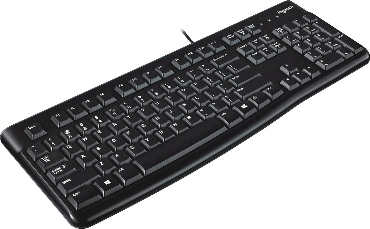 Tastierë Logitech K120, full-size, me kabllo, USB, AZERTY, e zezë