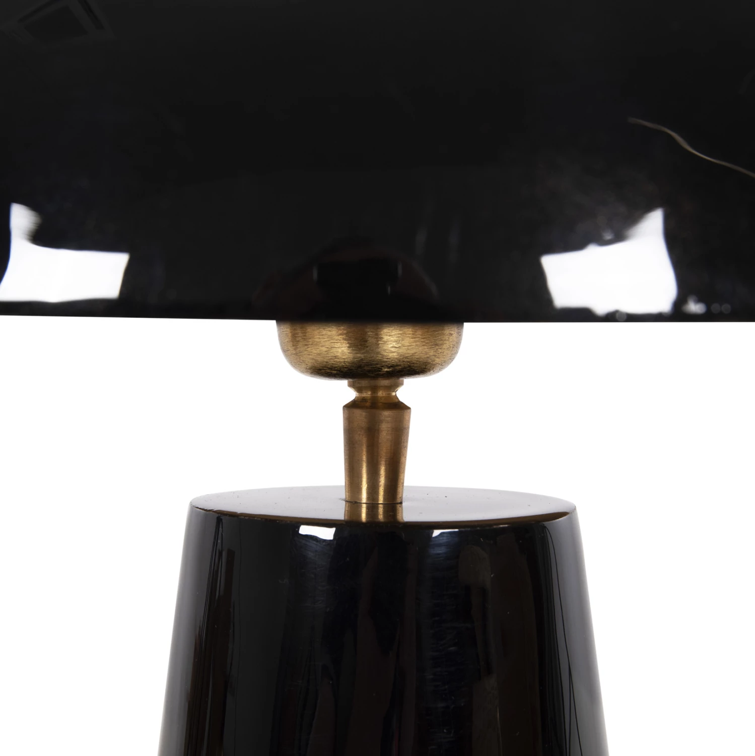 Llambë tavoline e madhe SMUSH, metal i zi, kapak rrotullues, FH4258.04, 32.5x69cm