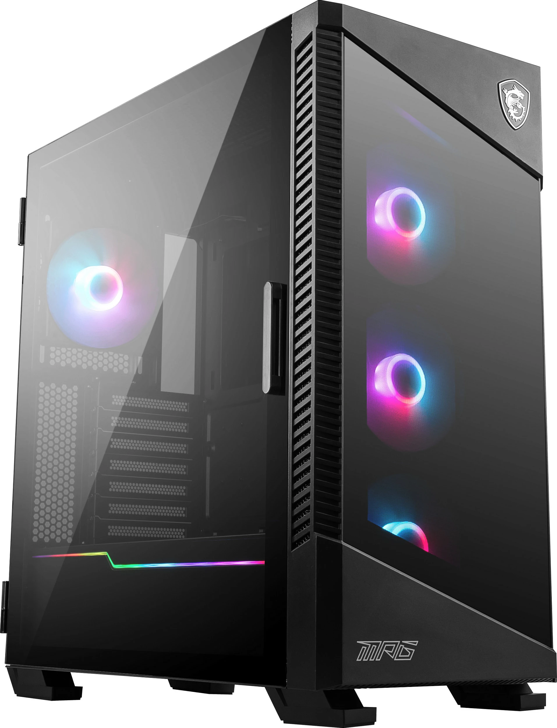 Kasë gaming MSI MPG VELOX 100R Midi Tower, 4x120mm ARGB, USB-C, e zezë
