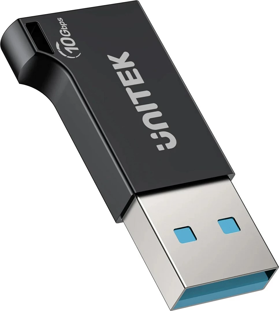 Adapter UNITEK A1049ABK01 USB-A në USB-C 10Gbps, zi