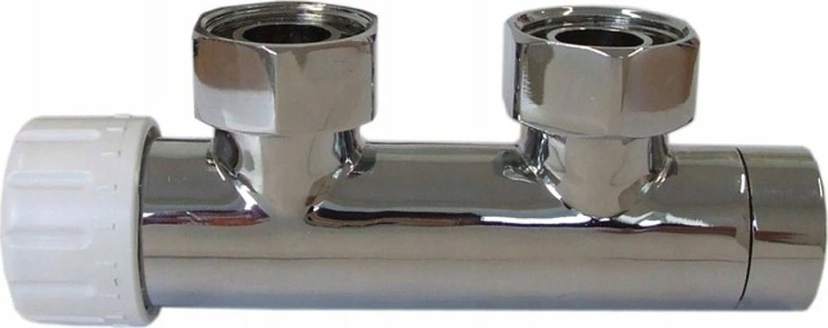 Valvul e integruar Duplex DUO-PLEX 50mm Schlosser, D-50mm, 3/4\" jashtë / 1/2\" brenda, M22x1.5, e majtë, krom