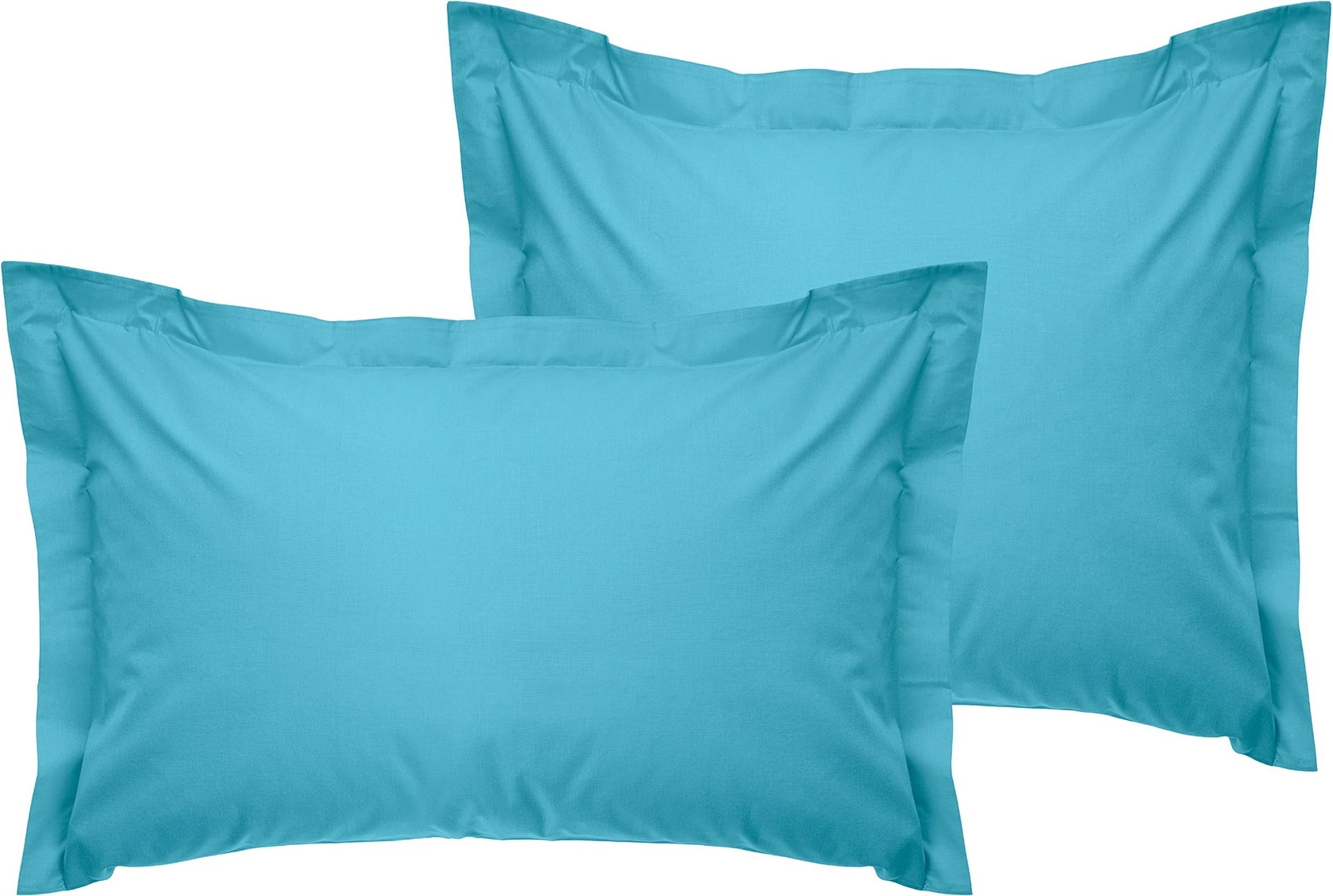 Set këllëfësh jastëku Oxford (2 copë), ngjyrë turquoise, L'essentiel, 60x60+5cm