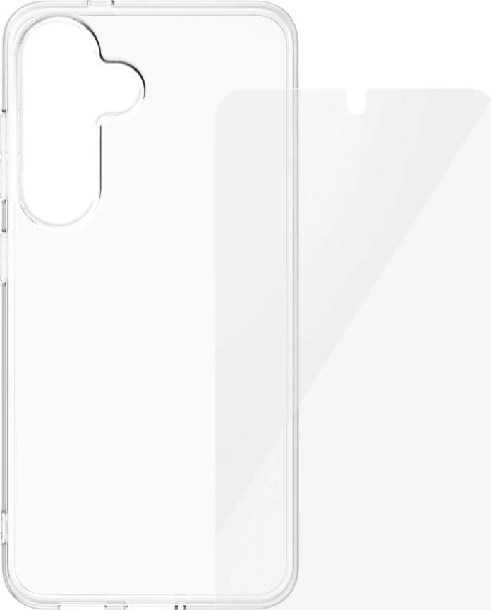 Mbështjellës + xham mbrojtës PanzerGlass CARE 2in1 për Samsung Galaxy S25, Transparent