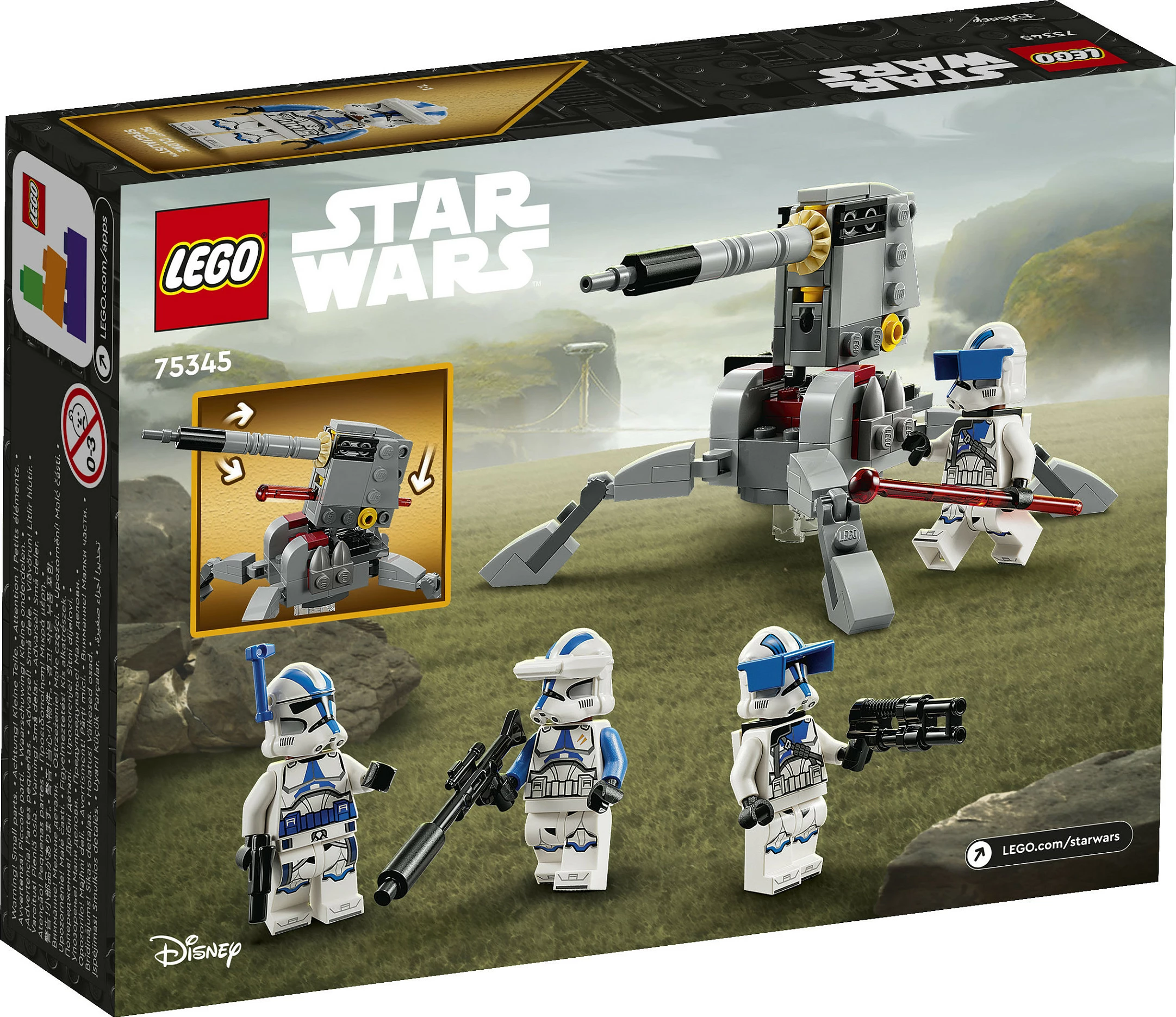 Set ndërtimi LEGO Star Wars 501st Clone Troopers, 119 pjesë, shumëngjyrësh