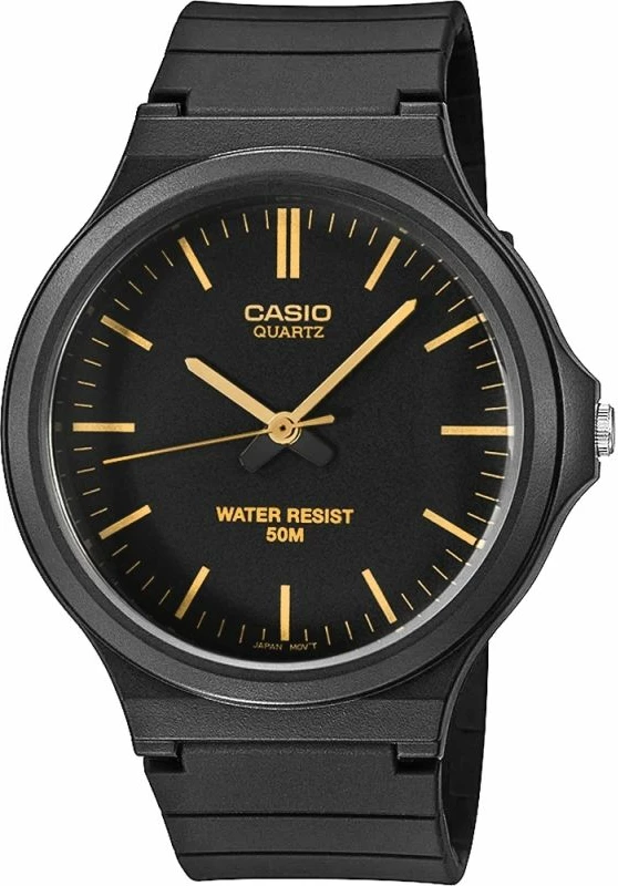 Orë dore për meshkuj Casio MW-240-1E2VEF, e zezë, me kuti