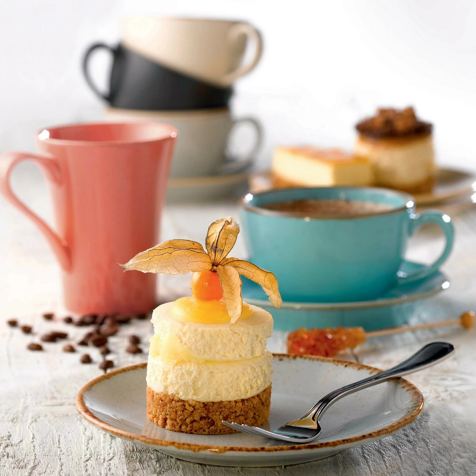 Nënfilxhan për filxhan të stivueshëm Porland Seasons Laguna 150mm Blu qielli set 6 copë