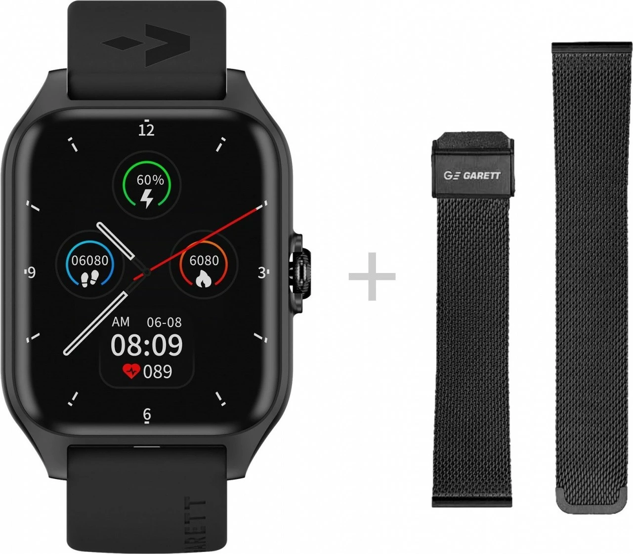 Smartwatch Garett GRC Activity 2, 1.77'' AMOLED, Bluetooth, i zi