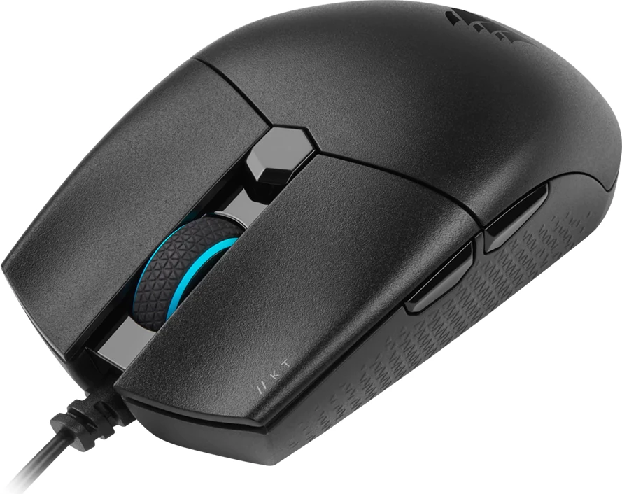 Maus CORSAIR KATAR PRO, 12400 DPI, me kabllo USB, RGB, i zi