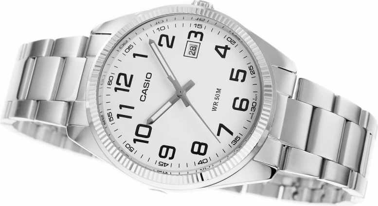 Orë dore për meshkuj Casio, argjend