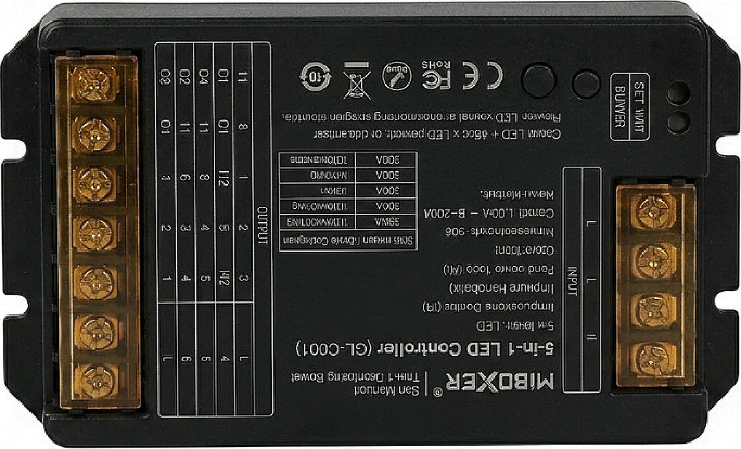 Kontroller LED Miboxer HC-Series 5in1 RGB+WW (RGB-CCT), DC12-48V, 30A, 2.4G, i zi