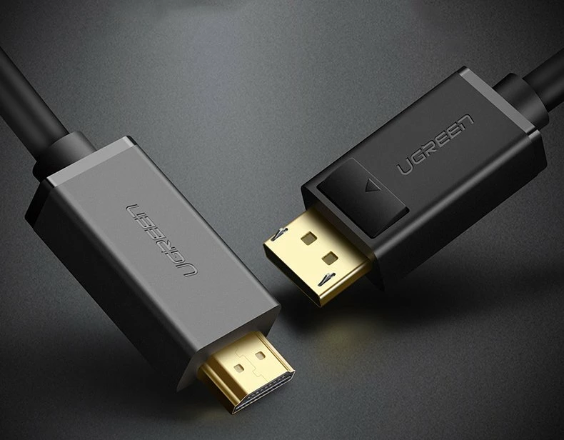 Kabllo video Ugreen DisplayPort në HDMI, 1.5m, 4K, e zezë