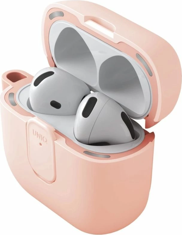 Kutí AirPods UNIQ Clyde Lock Case, rozë