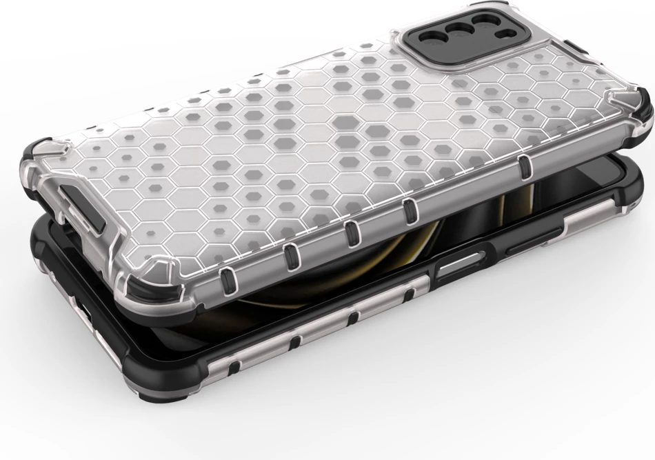 Mbështjellës Hurtel Honeycomb për Xiaomi Poco M3, Transparent