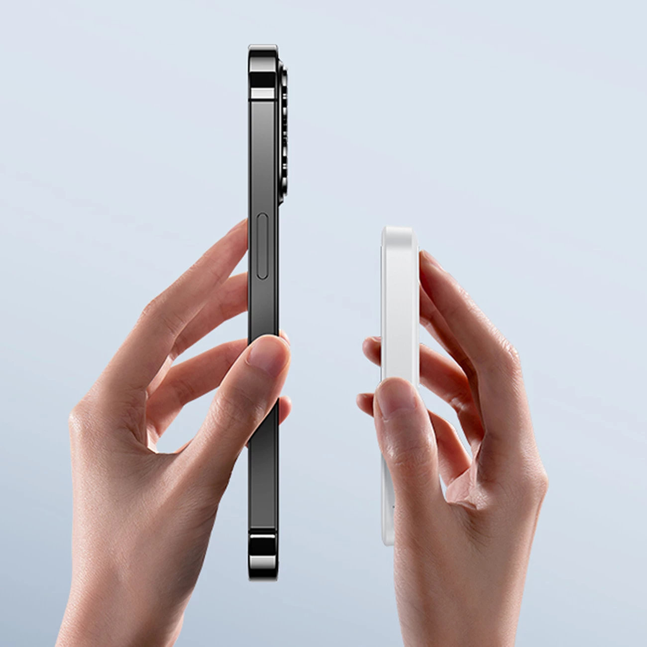 Power bank Baseus Magnetic Mini 5000mAh, 20W, me kabllo USB-C, Bardhë