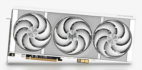Kartelë grafike Sapphire Radeon RX 9070 XT NITRO+ Gaming OC 16GB GDDR6, 3 fan, e bardhë