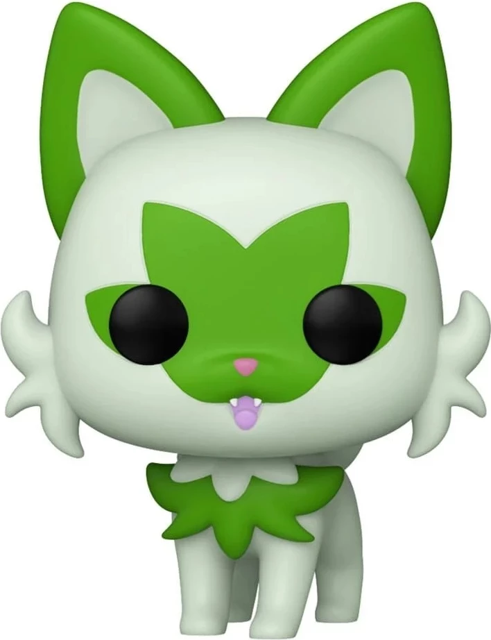 Figurinë koleksionuese Funko POP! Games Pokémon Sprigatito (EMEA), vinyl, jeshile/bardhë