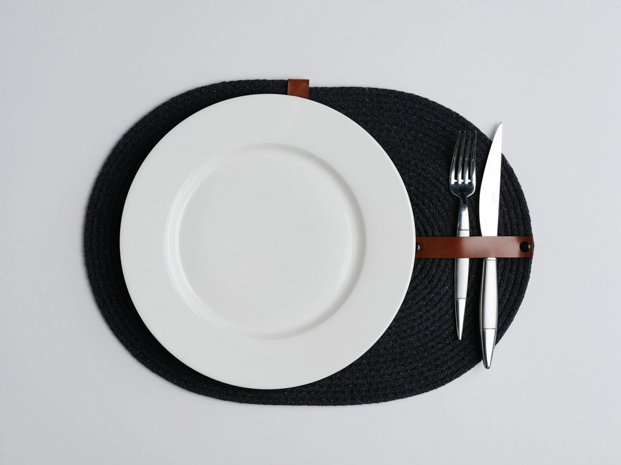 Set nënshimesh tavoline (6 copë), Aberto Design, JUT08001108D, ngjyrë e zezë