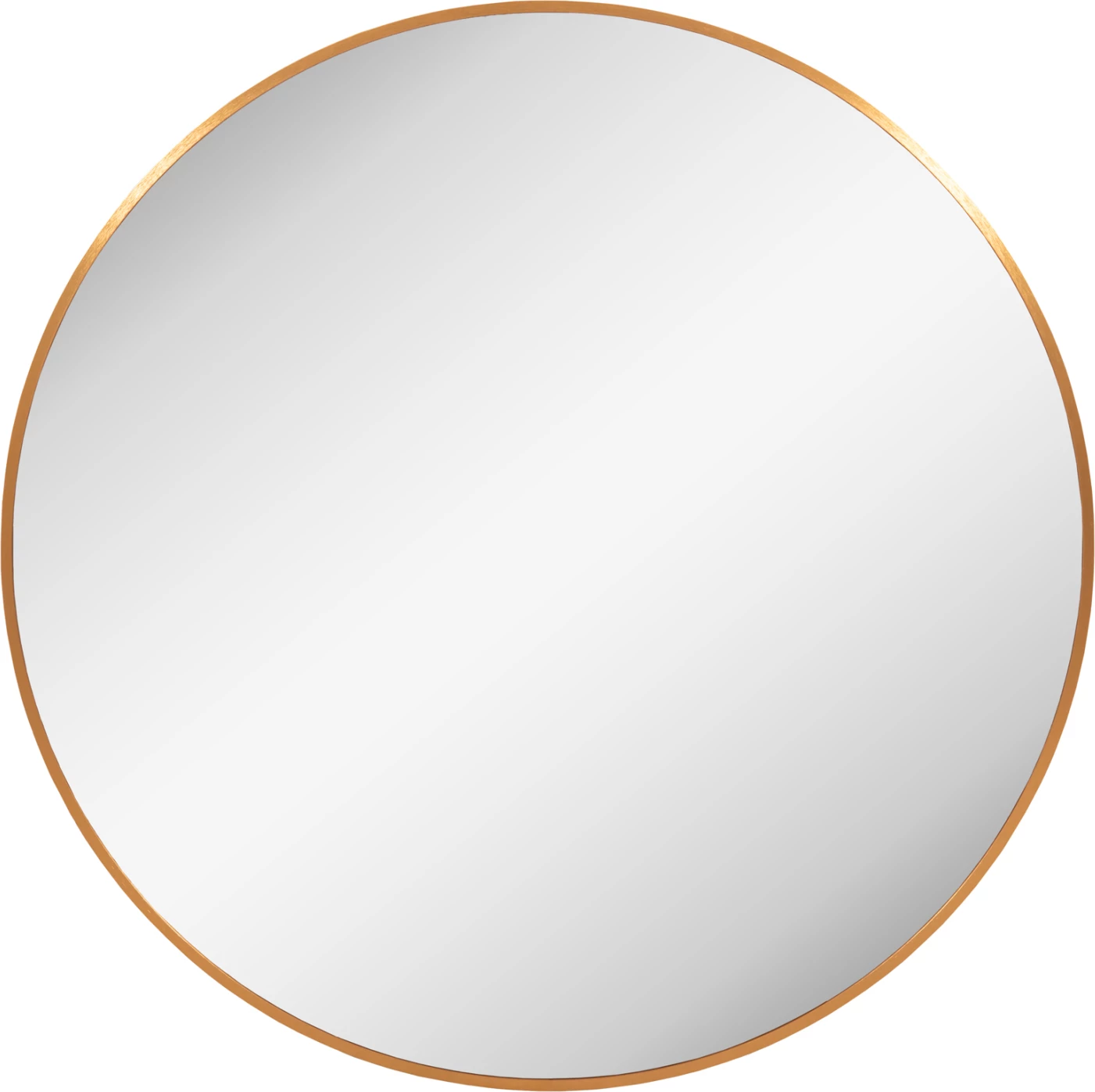 Pasqyrë muri rrethore, kornizë alumini ngjyrë ari, FH4498.30, Φ80cm