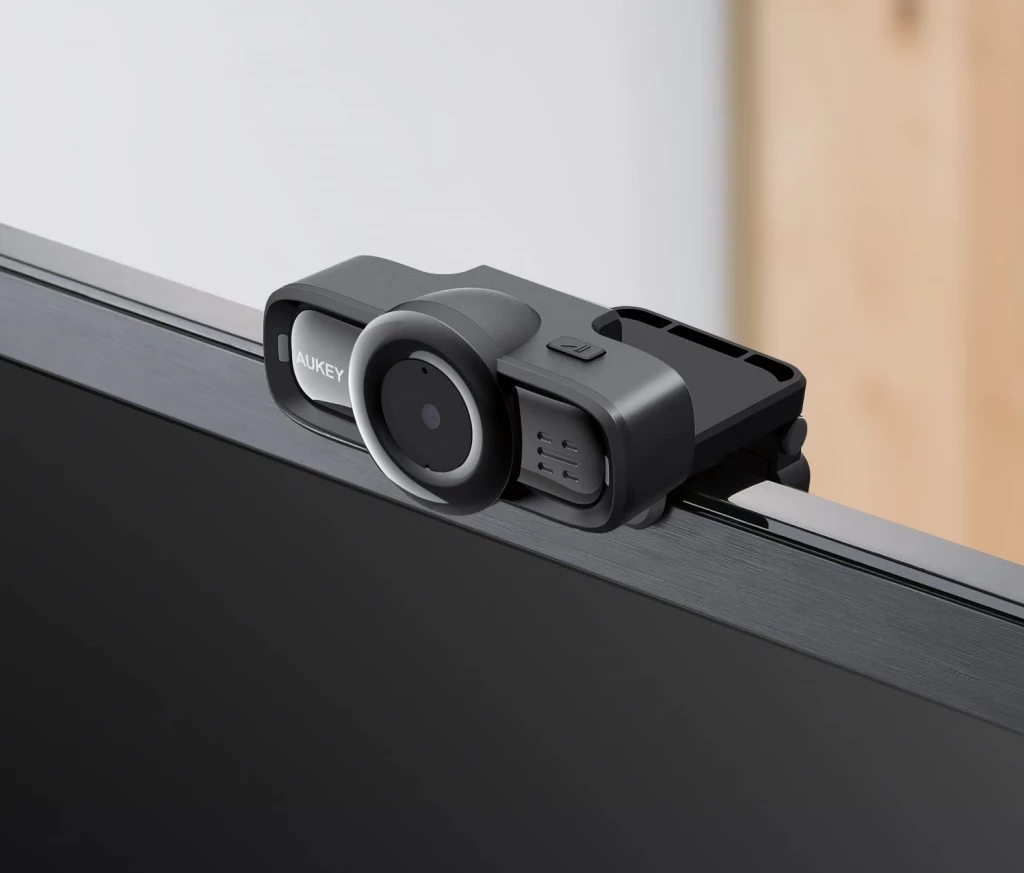 Webcam AUKEY PC-LM3 1080p Full HD me 2 mikrofona, e zezë