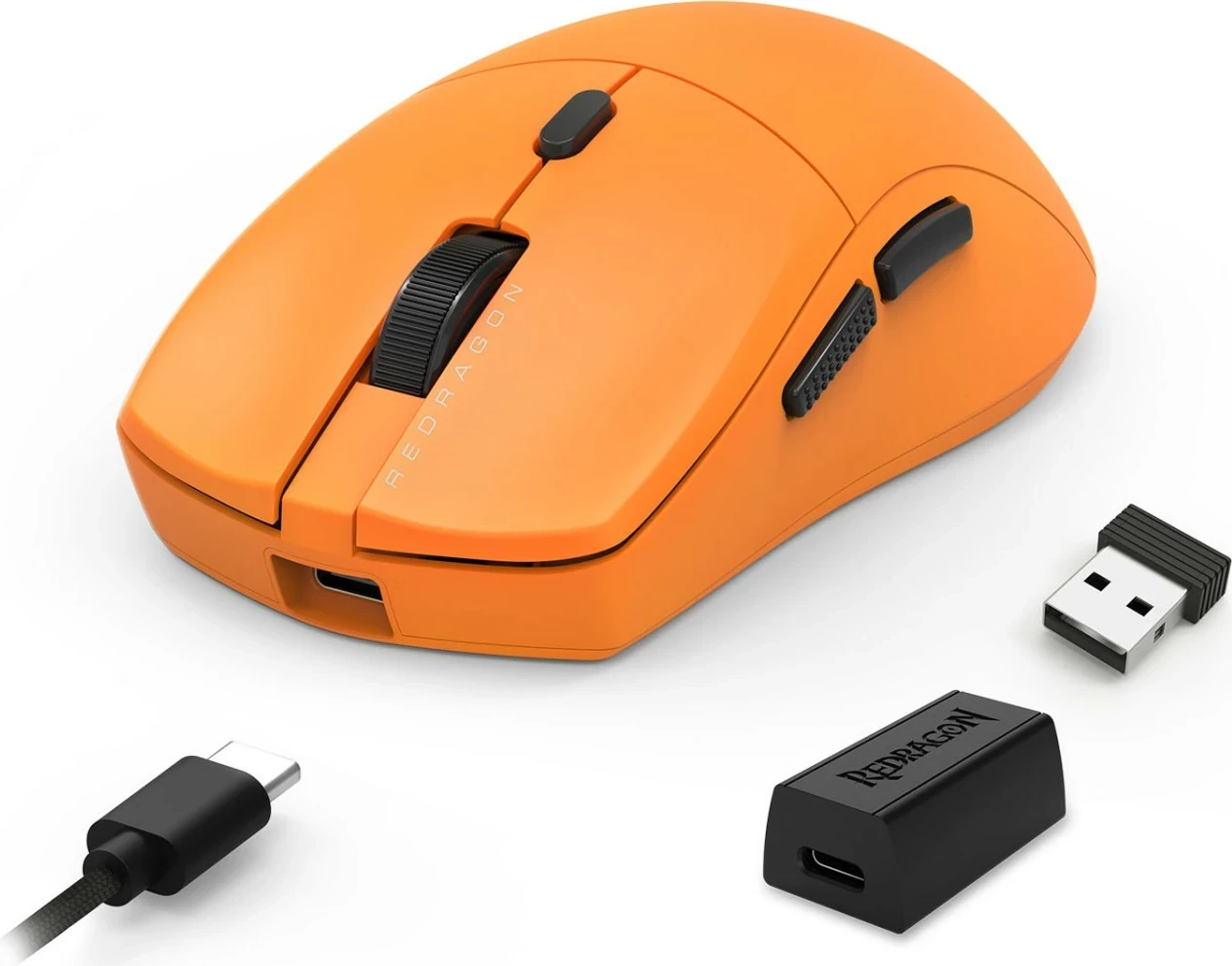 Maus gaming Redragon Sparda M919OB-ULT, wireless/Bluetooth, 45000 DPI, portokalli