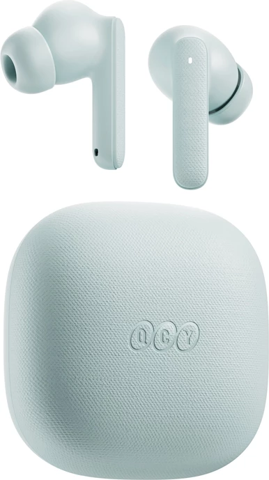 Kufje TWS QCY Buds T43, Bluetooth 5.3, ANC, IPX4, Misty Blue