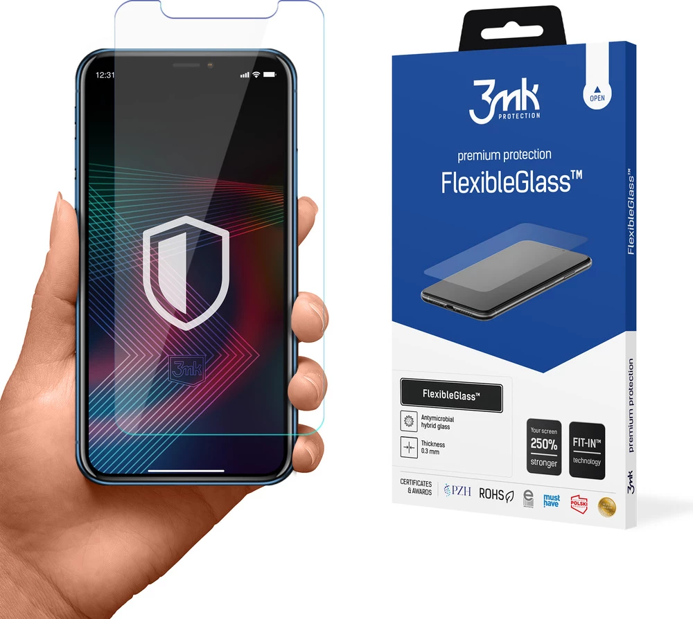 Mbrojtës ekrani 3mk FlexibleGlass për iPhone XR, Transparent