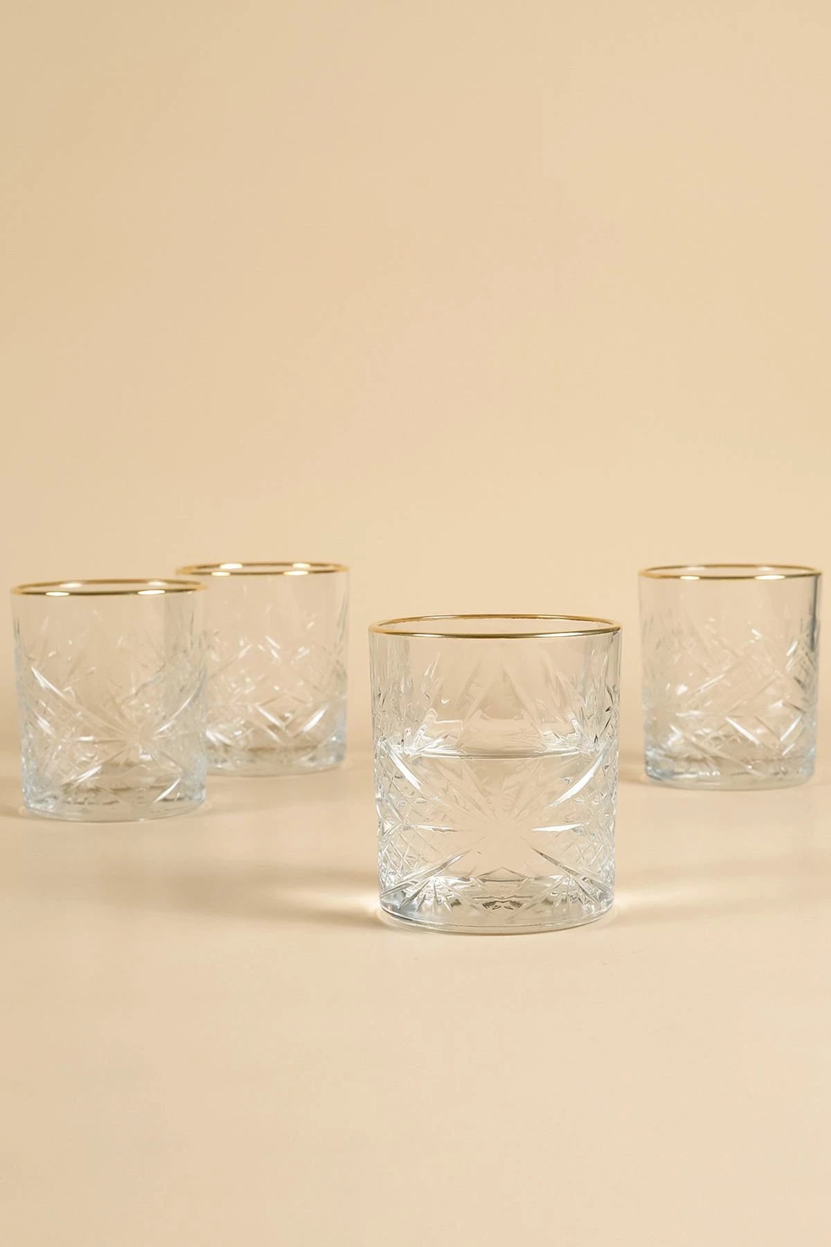 Set gotash (4 copë), Hermia Concept, Lumiere 350, ngjyrë ari, transparent