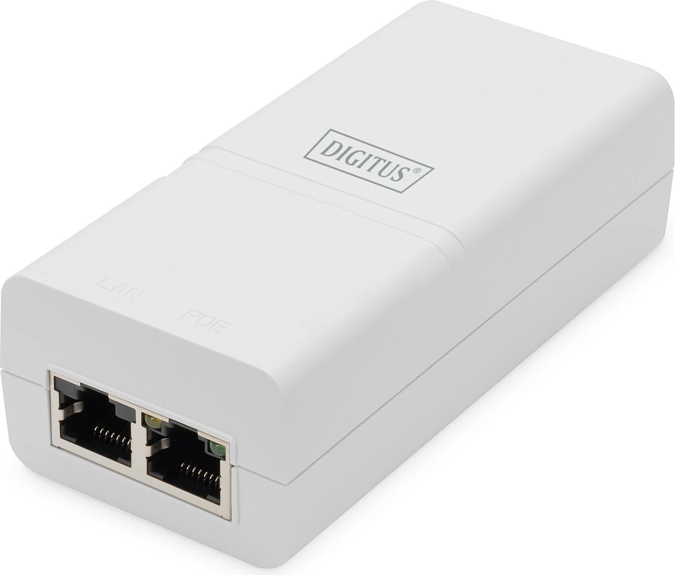 Injektor PoE Gigabit Digitus 802.3at 30W, i bardhë