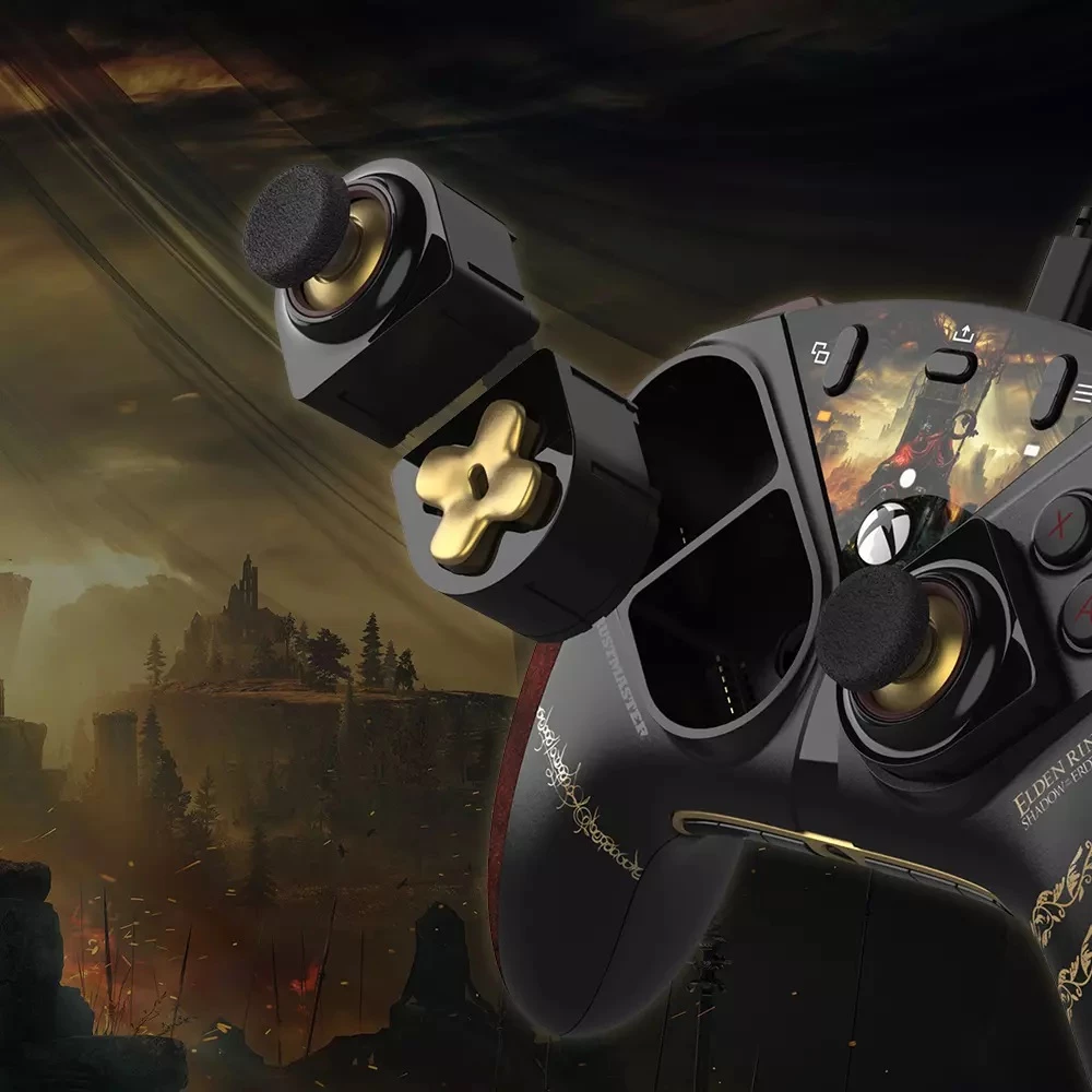Kontroller Thrustmaster ESWAP X2 Pro Elden Ring, modular T-MOD, USB-C me kabllo 3 m, për Xbox Series X|S/Xbox One/Windows, i zi/ari