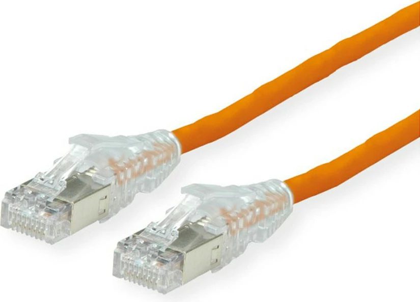 Kabllo rrjeti SECOMP DTWYLER Cat6A S/FTP, 2 m, portokalli
