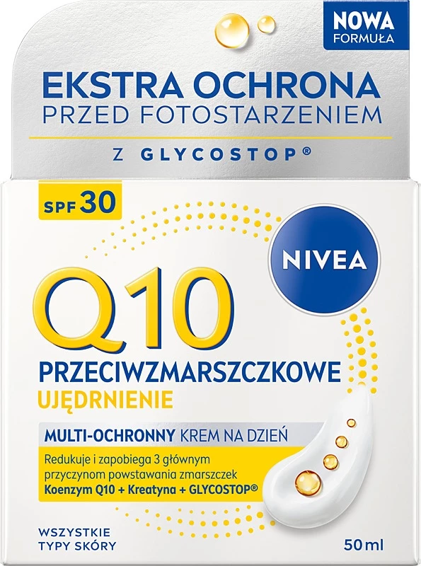 Krem dite për femra Nivea Q10 Anti-Wrinkle Firming SPF30, 50ml