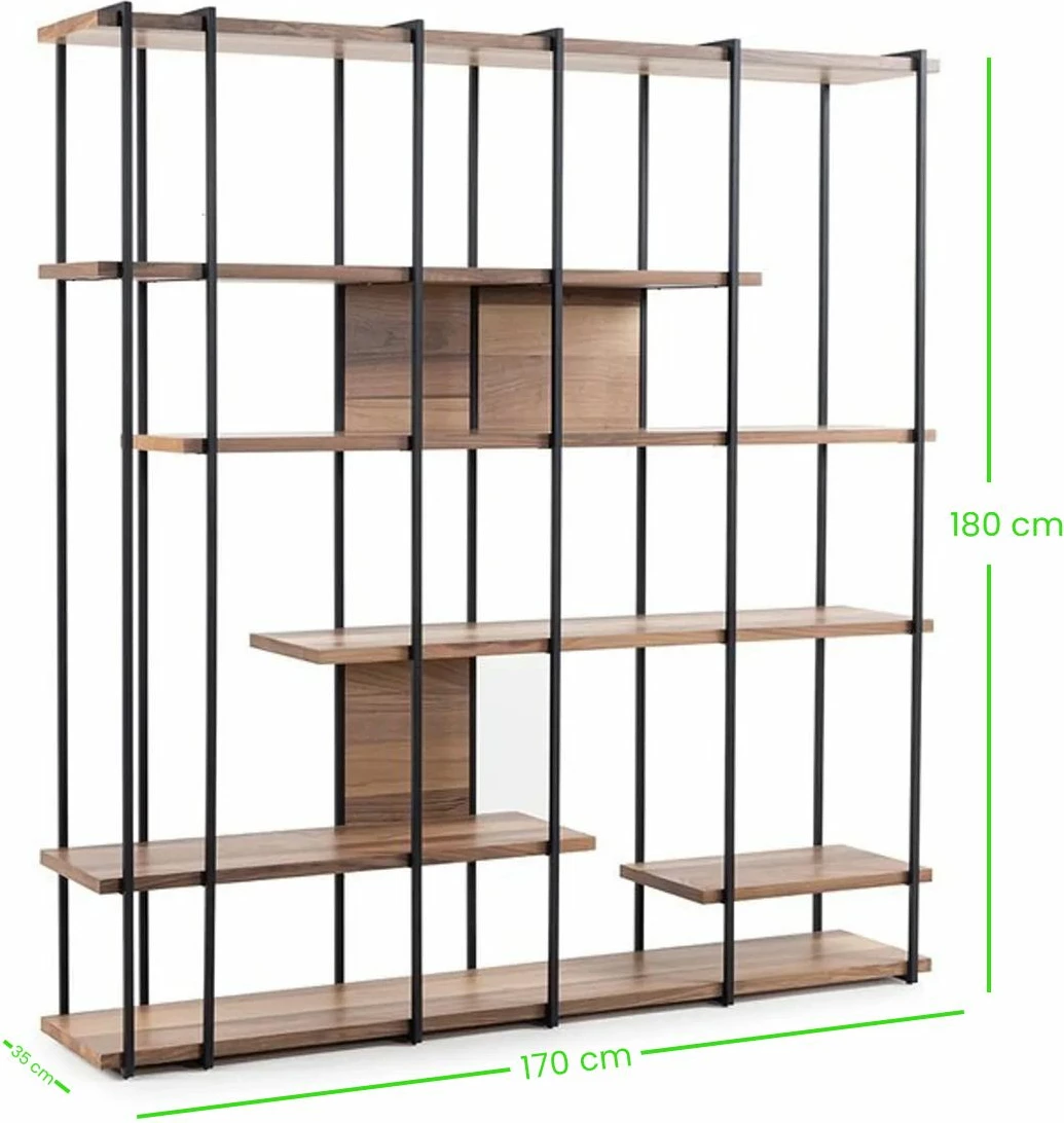 Raft librash Hanah Home, ngjyrë arre, Cooper