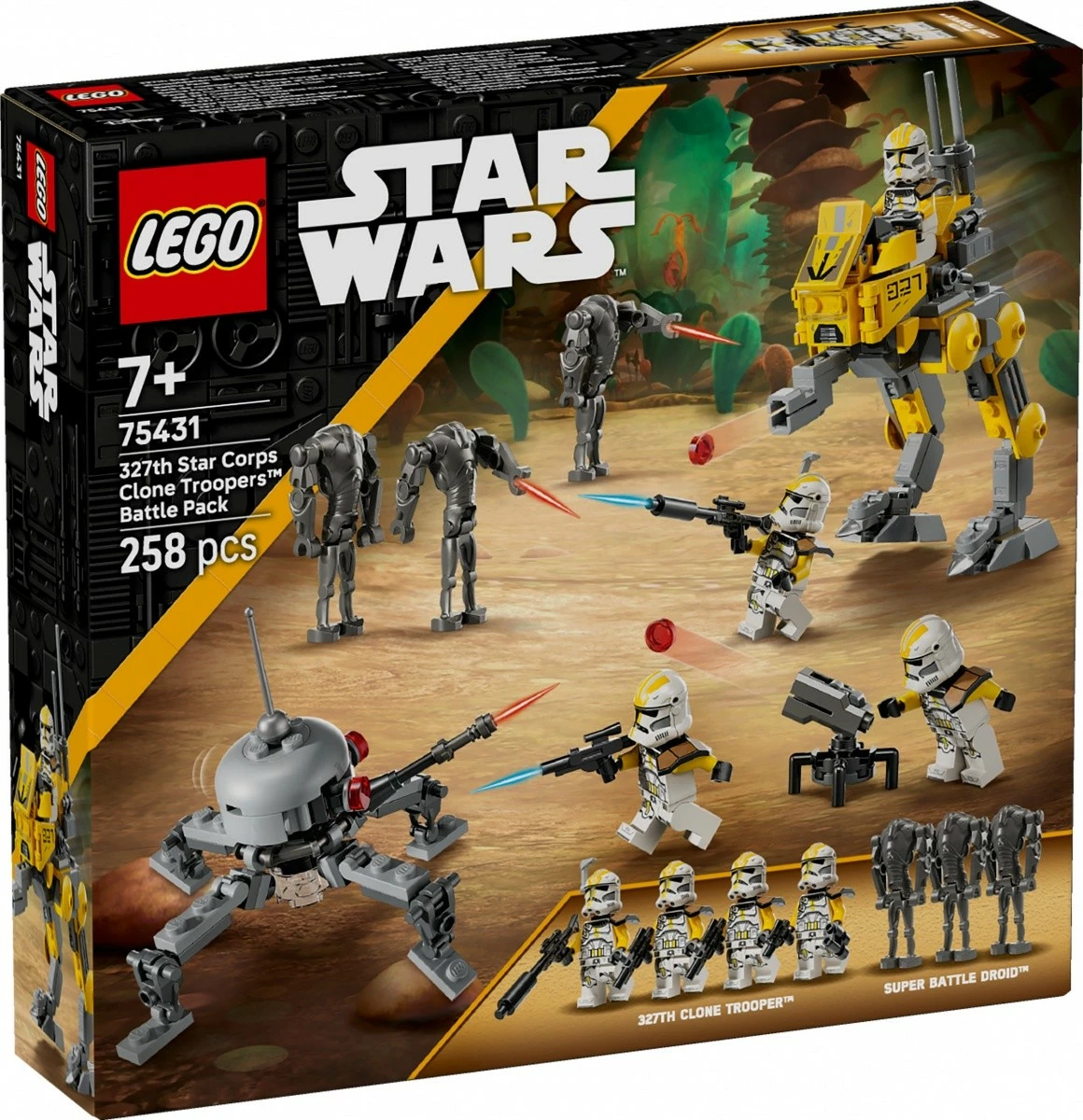 Set ndërtimi LEGO Star Wars 75431, 327th Star Corps Clone Troopers, 258 pjesë