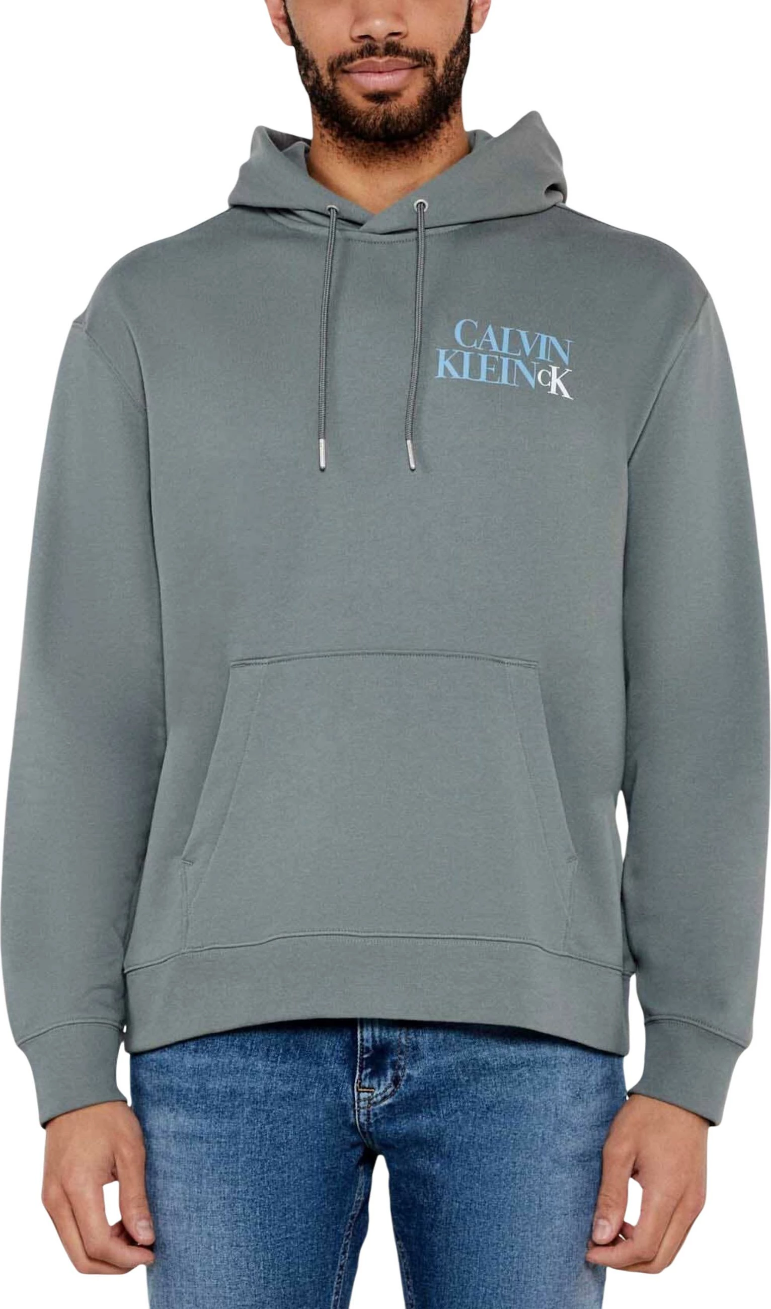 Duks me kapuç për meshkuj Calvin Klein Jeans LV04RC283G, i hirtë