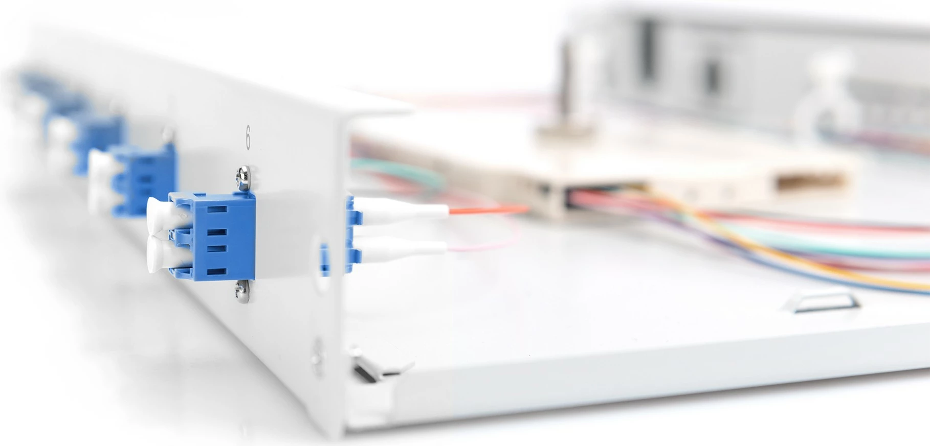 Kutia për fibra optike Digitus, LC, OS2, 6 porta, 1U, ngjyrë gri