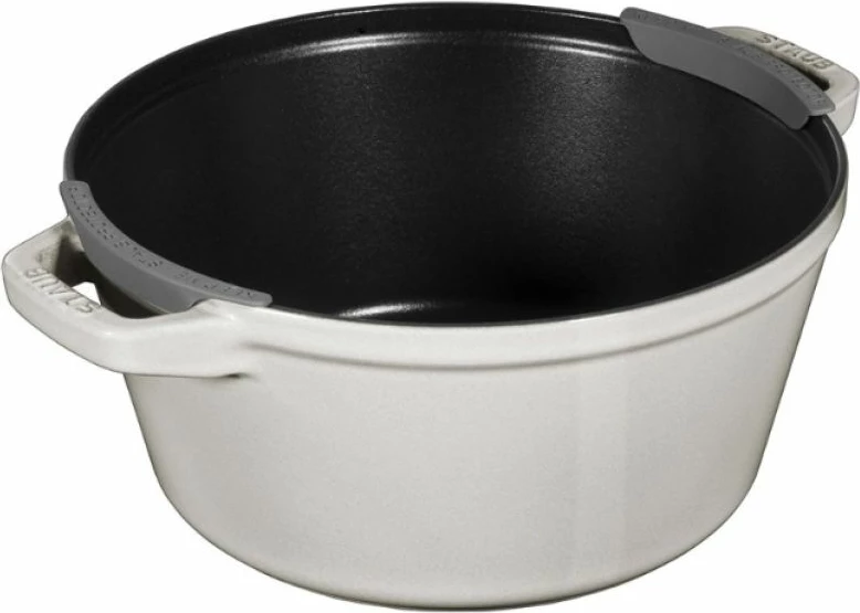 Enë pjekjeje Staub La Cocotte, e bardhë