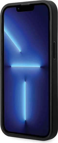 Mbështjellës BMW Leather Diamond Pattern për iPhone 14 Pro 6.1\" hardcase, i zi