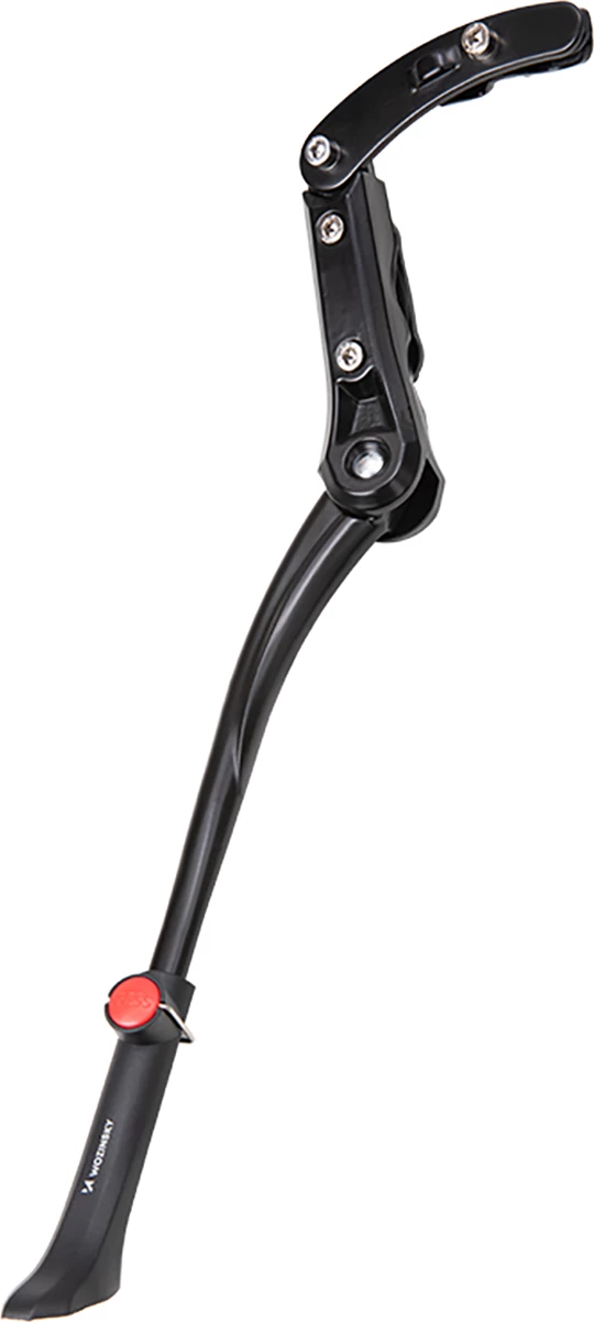 këmbë biçiklete e rregullueshme, Wozinsky, WSR-01, për rrota 24-29", kënd i rregullueshëm, bazë antirrëshqitje, aliazh alumini, e zezë