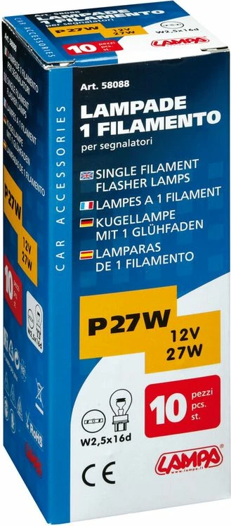 Lampa 27w W2,5x16d Kuti D