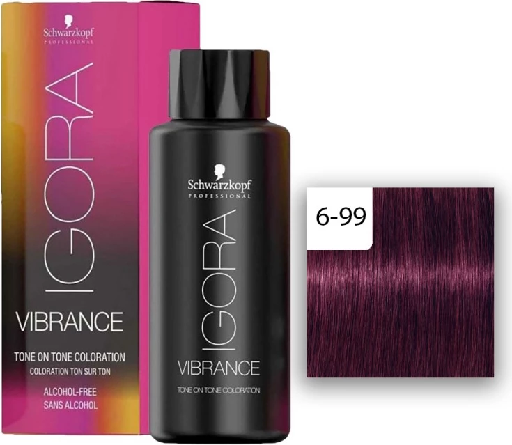 Ngjyrë për flokë Semi Permanente IG Vibrance 6-99 Dark Blonde Violet Extra, 60 ml