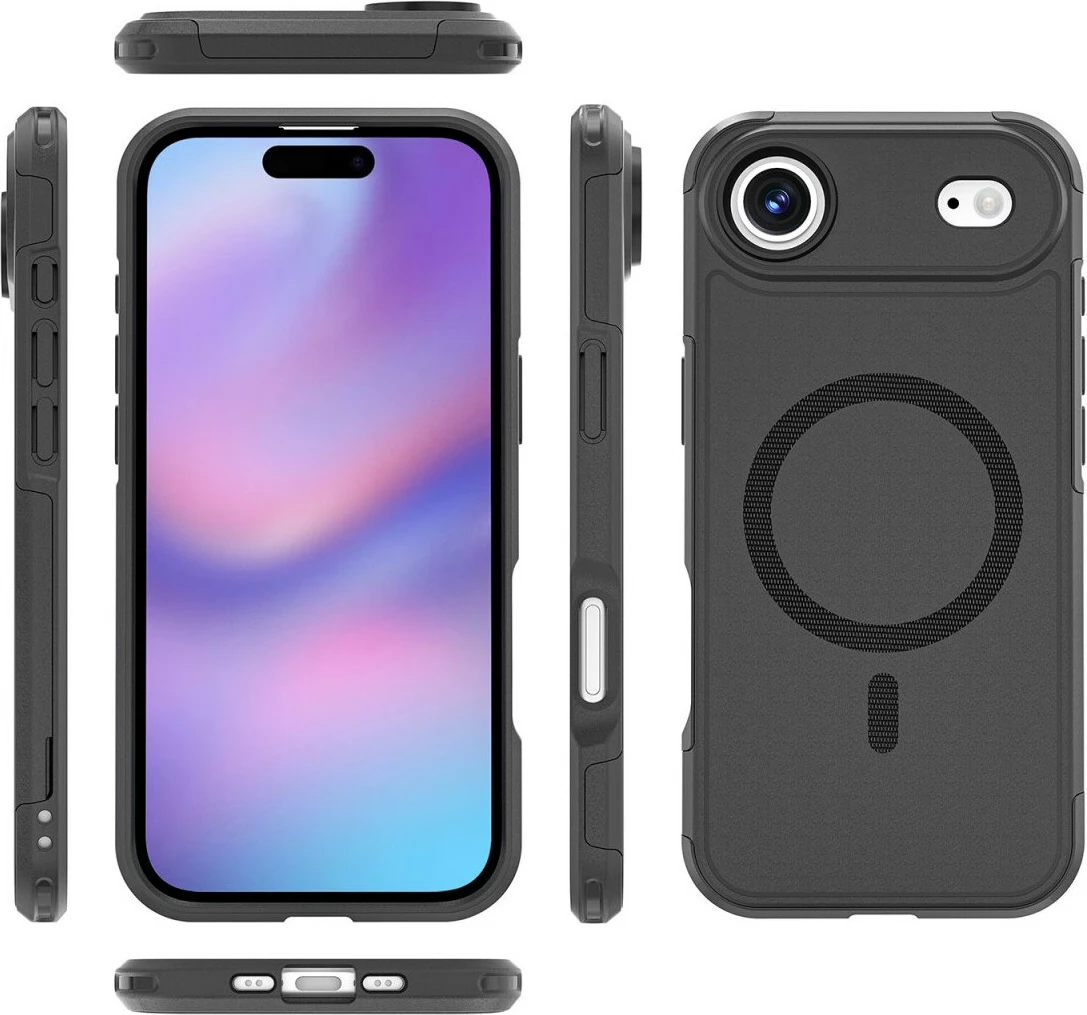 Mbështjellës 4smarts për Apple iPhone 17 Air, i zi, drop proof, 6.6 inch