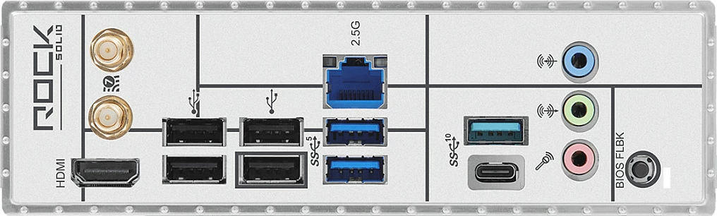 Pllakë amë ASRock B850 Rock WiFi 7, AM5, ATX, HDMI/USB-C, e zezë/argjendtë